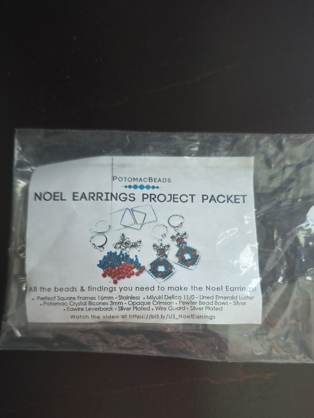 Potomac Beads-Noel Earrings Project Packet -